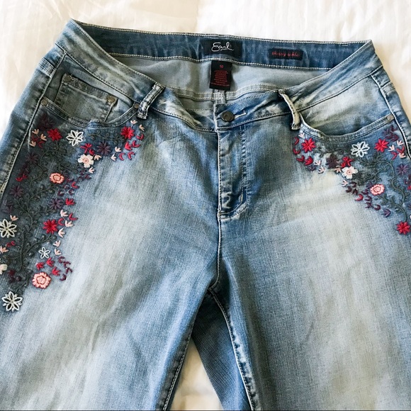 earl jeans embroidered